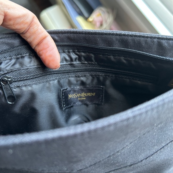 Vintage Yves Saint Laurent Soft Black Suede Clutch - Picture 4 of 6